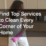 Find Top Services to Clean Every Corner of Your Home